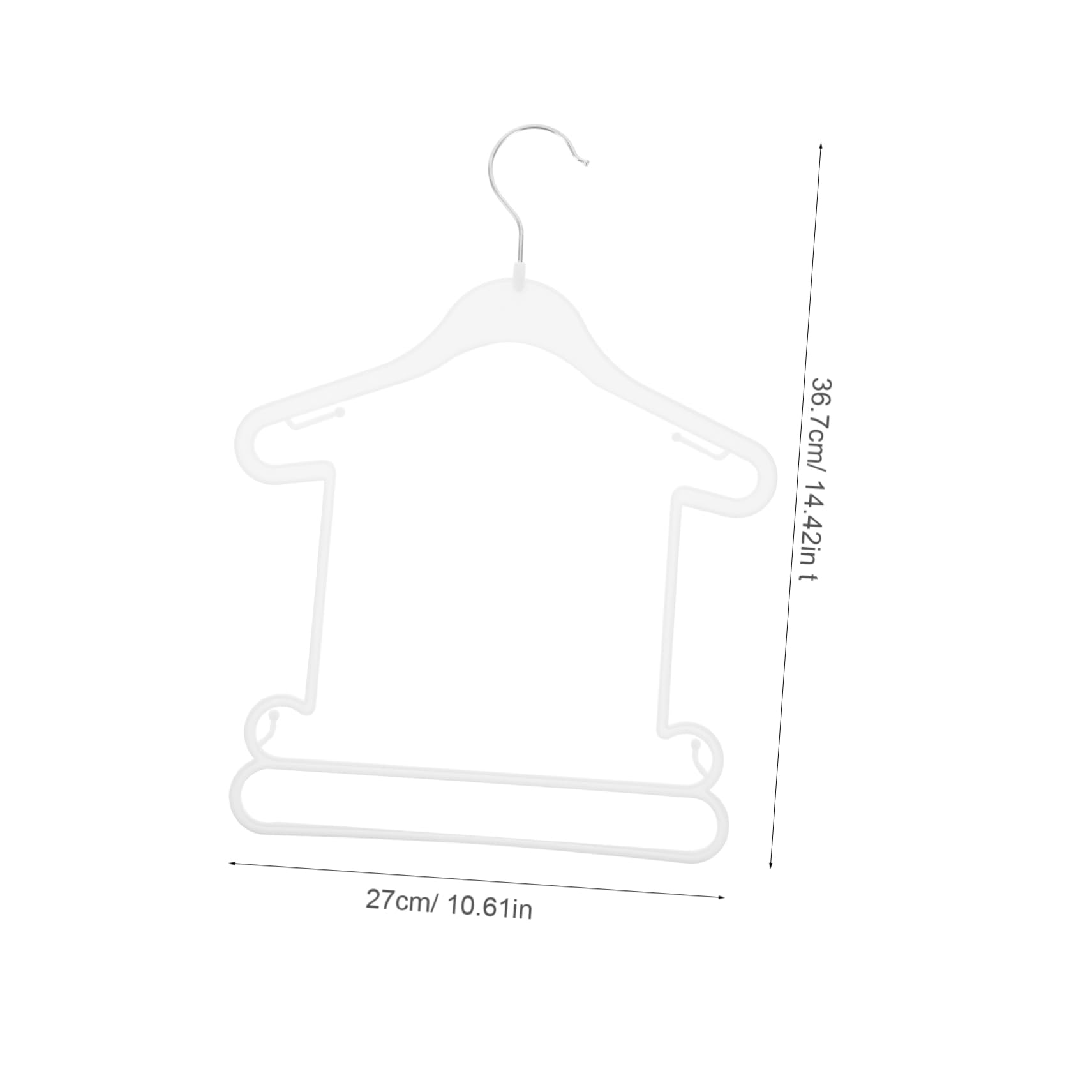 HOMOCONO Baby Hangers Boys and Girls Plastic Hangers Laundry Dry Rack Infant to Toddler Clothing Organizer