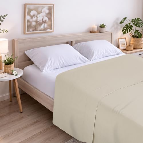 Drap de dessus 100% coton haut de gamme pour lit de 135 cm - 2