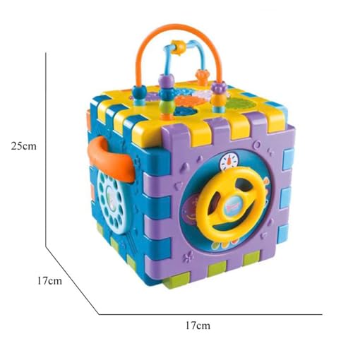 Image of StarAndDaisy Baby Toddler Activity Center Musical Multi Activity Cube for Kids, Infants -Play Learning Center Toy Interactive Educational, Skill Development House with Lights and Sounds