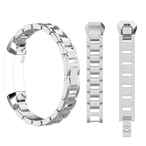 AOKII Replacement Bands for Fitbit Alta,Stailess Steel Accessories Wrist Band for Fitbit Alta Smart Watch (Silver)_AB