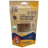 Yogi Super Foods Maca Protein Bars with Cacao for Healthy Energy - Raw, Vegan, Gluten Free, Low Glycemic Superfood Snack Food Bars with Plant Protein, Cocoa Powder & Granola - 4 Bars