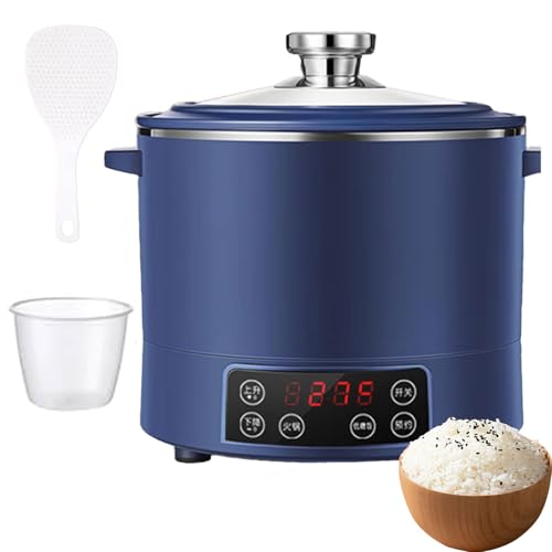 Arrocera baja en azúcar de 3 litros, cesta vaporera de acero inoxidable, panel táctil inteligente, temporizador de inicio diferido de 12 horas, función para mantener caliente para una dieta saludabl