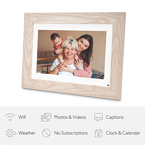 Simply Smart Home Photoshare 10” WiFi Digital Picture Frame, Send Pics