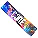 Core Stunt-Scooter Tret-Roller Hand Griffe Soft lang mit Barends/Grip + Fantic26 Sticker (Griptape Classic Neon Galaxy)