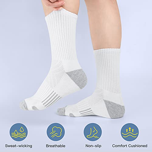 Felicigeely Athletic Crew Socks Cushion Running Socks Performance Breathable Sports Socks for Men2
