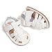 HsdsBebe Infant Baby Boys Girls Summer Beach Sandals Breathable Athletic Anti-slip Soft Sole Newborn First Walker Crib Shoes(HM5220 white,3)