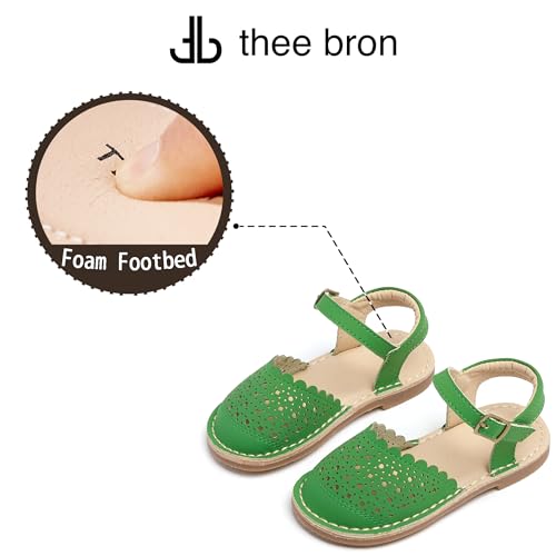 Image of THEE BRON Toddler Girls Espadrilles Sandals Hollow Out Rustic Dress Shoes