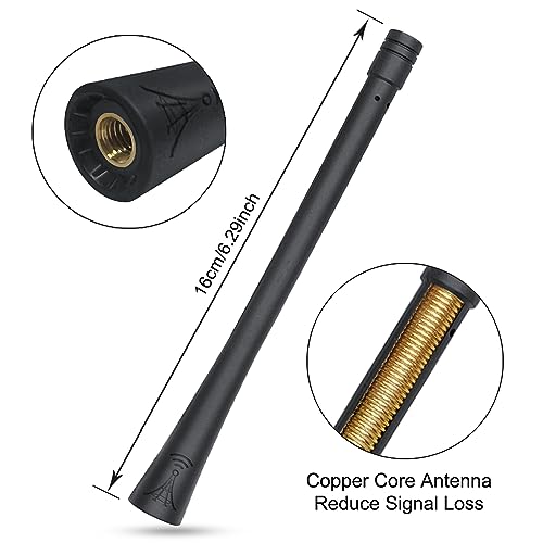 Antena de radio de 6 pulgadas para Ford Bronco 2007-2023 en goma flexible 2