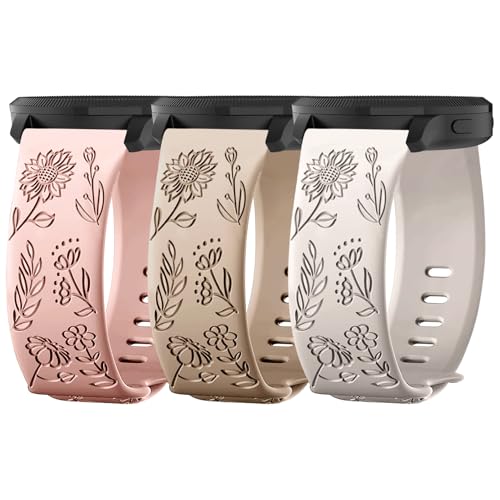 Bracelets Garmin Vivoactive 5 à motif floral pour vos séances de yoga et fitness