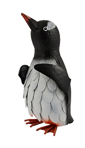 Preisvergleich Produktbild Green Jem gsgd42 a Kleine Pinguin Metall Garten Dekoration Natur