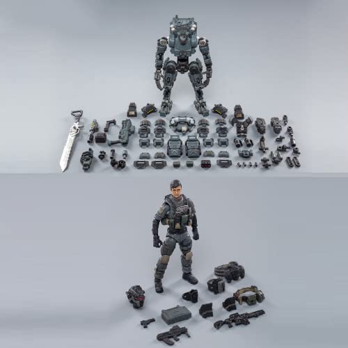 Figura de Acción Pipigirl Soldado Mecha 1/25 Gris miniatura 7