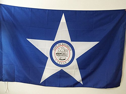 AZ FLAG - Houston Flag – 150 x 90 cm – City of Houston – Texas Flag with Sheath and Cord – 110 g Pavilion