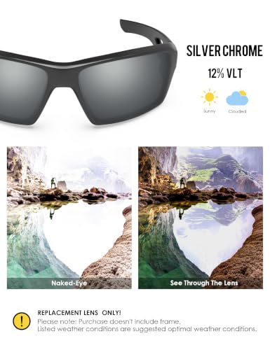 Image of BLAZERBUCK Anti-salt Polarized Replacement Lenses for Oakley Eyepatch 2 OO9136 Sunglass