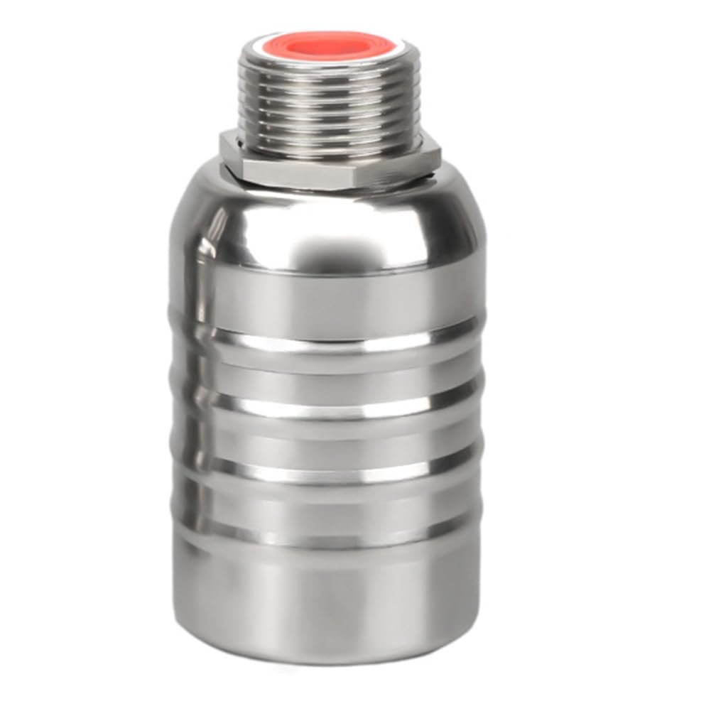 Bstepompre Silver Fully Automatic Auto Shut Off Water Level Control Float Valve, 1Inch Upper Water Intake
