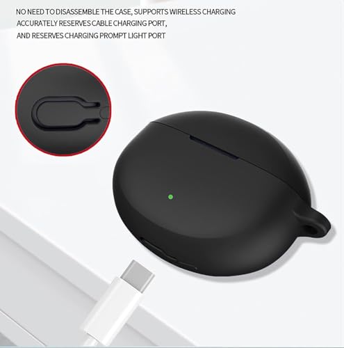 Image of Soft Silicone Case Cover for OnePlus Nord Buds 3 | 3 Pro (Black)