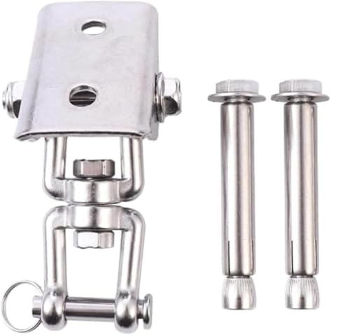 VGGBNG Hammock Hooks?Swing Hooks Heavy Duty? Metal Swivel Swing Hook Screw Bracket Swing Hardware Kit with Expansion Screws for Yoga Swing Hammock Chair