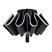 Parapluie inversé Coupe-vent Anti-UV Parapluie automatique Nuit Bande réfléchissante Parapluie inversé automatique-Noir, France