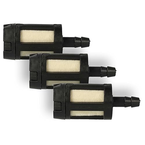 vhbw 3x Filtro de combustible compatible con McCulloch 0216985, 93720, MC-9182-310001 herramienta de jardinería por ej. motosierra, desbrozadora