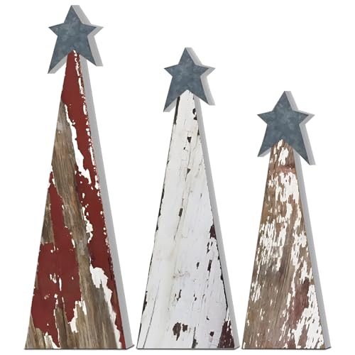 Soaoo3pcswoodenchristmastreestabletopdecorationstandingrusticwoodenchristmastreewithstarxmasfreestandingcenterpiecesdecorfarmhousewooddecorfortablehomedecor Urban Country Home Decor Soaoo 3 pcs wooden christmas trees tabletop decoration standing rustic wooden christmas tree with star xmas freestanding centerpieces decor farmhouse wood decor for table home decor urban country home decor