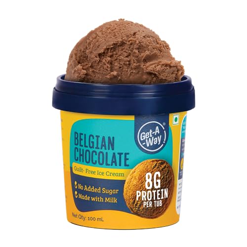 Image of Get-A-Way Belgian Chocolate High Protein Ice Cream Cup (Zero Added Sugar),100ml