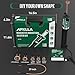 Induction Heater Bolt Removal,1500W 110V Magnetic Heat Induction Tool with 6 Coils, Bolts Heating Kit for Rusty Screw, Nuts, Bearings Removal - Toolbox Incl, Green