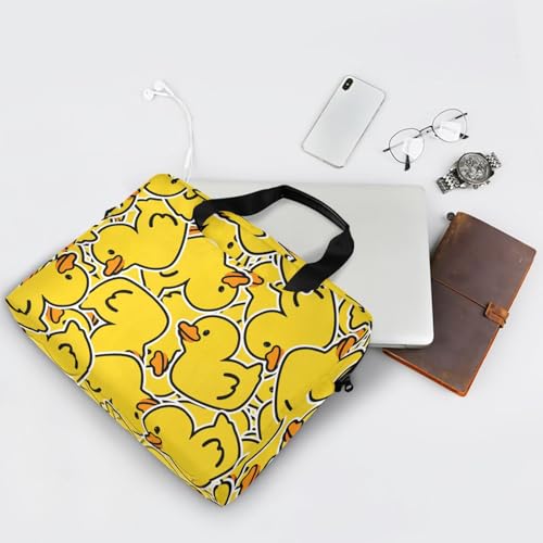 Maletín para portátil con diseño de pato amarillo, 13-15.6 pulg. miniatura 7