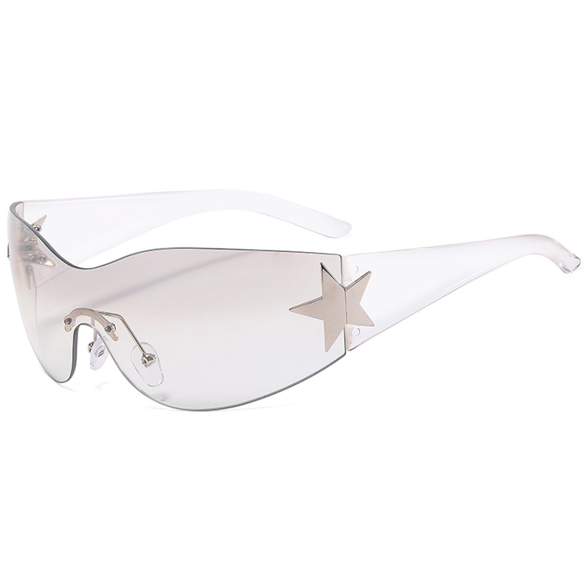 crazy bean Gafas de Sol Mujer Polarizadas Gran Wraparound Gafas de conducción Protección UV400 Moda Y2k Gafas de Sol Deportivas hombre
