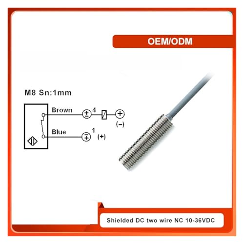 Capteur de proximite inductif M8 metallique etanche IP67 haute precision - 3