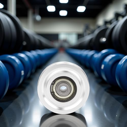 Alomejor Fitness Riemenscheibe 70 80mm Universal Lager Riemenscheibe Rad für Fitnessgeräte Fitnessgeräte Kabelmaschine Verschleißfestes Ersatzteil(70mm)