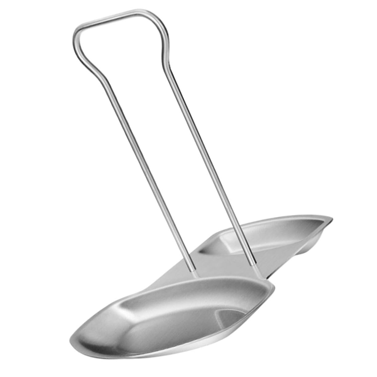 Healifty 1pc Stainless Steel Cutting Board Rack Pot Lid Storage Holder for Kitchen Easy to Clean Organizer Shelf for Home Restaurant Parties Silver