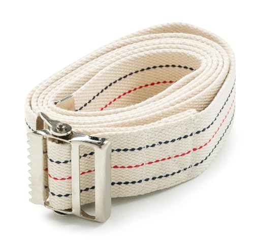 Image of Mulligan Mobilization Belt for Physiotherapy - Adjustable Gait Belt 90inch Length Width-2 Inch - with Metal Buckle - Transfer Walking and Standing Assist Aid for Caregiver Nurse Therapist