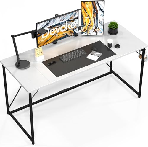 Devoko Escritorio pequeño para Ordenador, 100 x 50 x 73 cm Escrit...