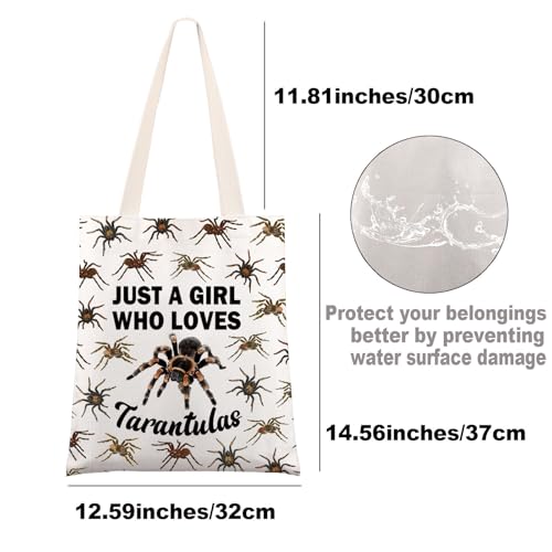 JNIAP Tarantula Spider Tote Bag Tarantula Lover Gift Tarantula Mom Gift Arachnologist Gift Spider Lover Shoulder Bag2