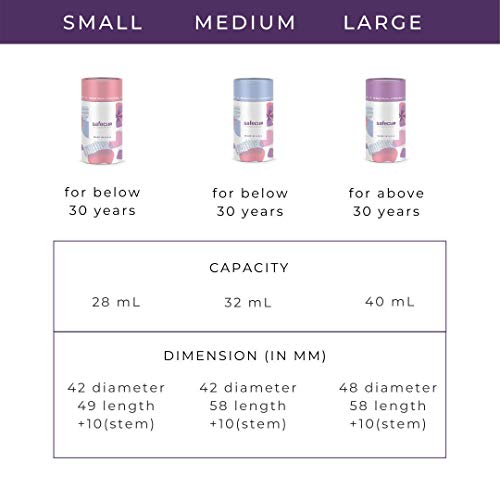 Image of USA Reusable Menstrual Cup for Women | 100% Medical-Grade Silicone, BPA-Free | US FDA Compliant | Leak-Proof, Easy-Open Design Protection for Up to 8-10 Hours | Travel-Friendly & Hygienic (Large Pack of 2)