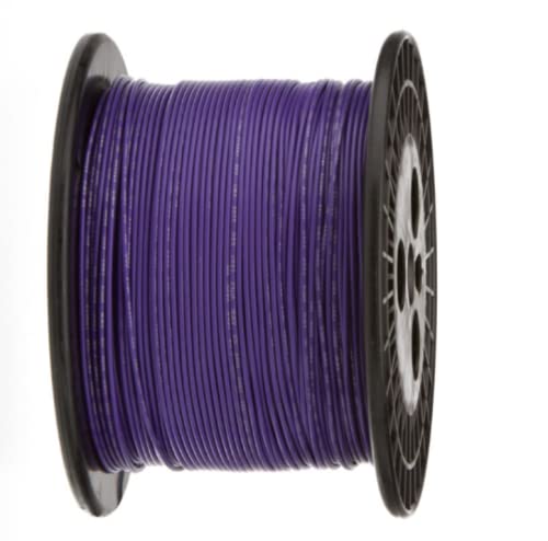 1 Pcs 1000 ft Violet Solid Hook Up Wire 18 AWG Gauge 300 Volts 0.0403