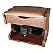 RR-YRA Lucidatrice per Scarpe Elettriche, Lucidatrice Automatica Scarpa A Induzione, Sgabello Che Cambia Scarpe, Lucidatura Verticale Scarpa, Aspetto Squisito,Walnut