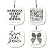 FISWAFY 4 Pack Cute Car Air Fresheners, Funny Hanging Air Fresheners Car 1210