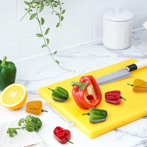 Meiwlong MWL-159 30 Pcs Artificial Bell Peppers Fake Veggie Decorative Vegetables Yellow Green Red Farmhouse Tabletop Home Kitchen Indoor Party Ornaments thumb #2