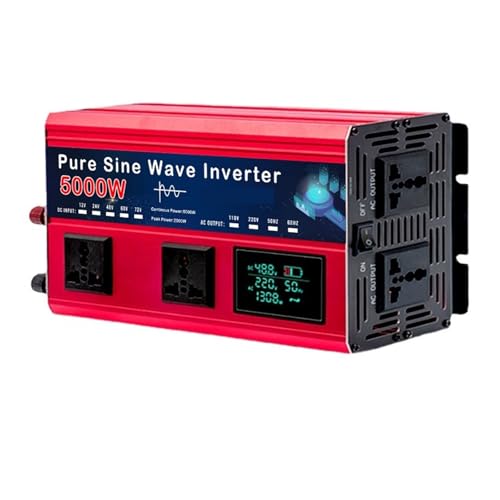 Convertitore di tensione dell'inverter a onda sinusoidale pura da 4000W/5000W for auto, inverter solare Connettività versatile(5000W,48)