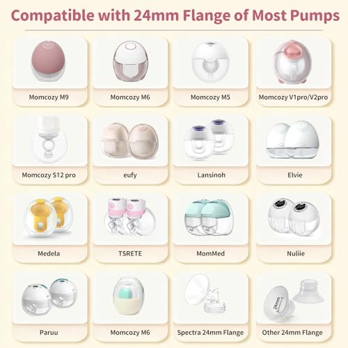 4 Inserts de Brida 17mm Compatibles con Extractores de Leche miniatura 2