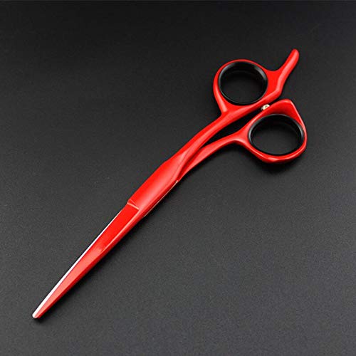 Ciseaux de coiffure rouge de 15 cm pour parfaire vos coupes barbier à la maison