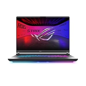 Laptop gamer ASUS ROG Strix G16 (2025), 16″, FHD+ 16:10 165Hz/3ms, GPU para portátil NVIDIA® GeForce RTX™ 5050, procesador Intel® Core™ i7 14650HX, DDR5 de 16 GB, SSD PCIe Gen 4 de 1 TB, Wi-Fi 7, Win