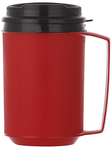 ThermoServ Foam Insulated Mug, 12-Ounce, Red