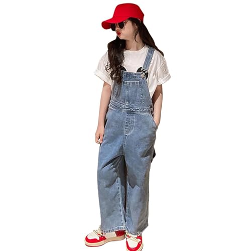 Pantalones de mezclilla para niñas de pierna ancha, ideales para jugar cómodas todos los días