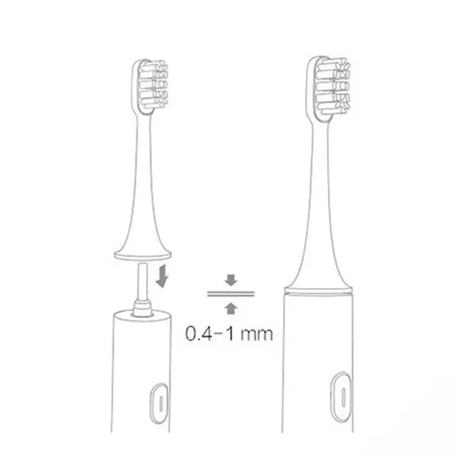 Testine di ricambio for spazzolino da denti 6/9 pezzi compatibili con T200(White gray-9pcs)