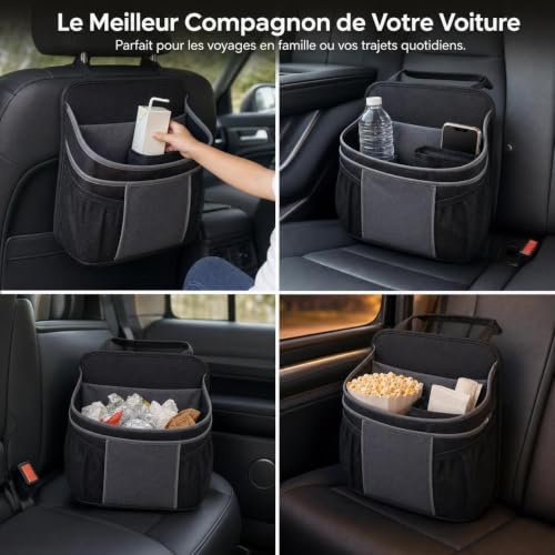 Bolsa Plegable para Asiento Coche - Almacenamiento de Accesorios 2