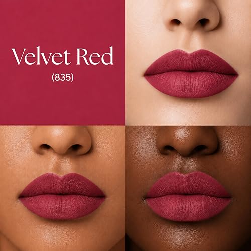 Image of BARELOVE SLAY All Day Non-Drying Liquid Lipstick for Women with Matte Finish One Swipe Application | Highly Pigmented |Smooth Glide Formula | Long Lasting | Transferproof | 12 ml | 835-VELVET RED