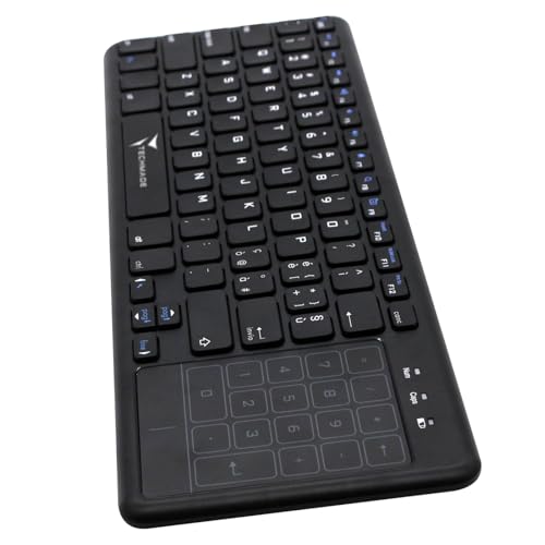 Clavier sans fil pavé tactile intégré Techmade pour simplifier la saisie TV