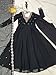 SR ETHNICS Design a New Faux Georgette with Beautiful Embroidery Work with Fancy Neck Black Ethnic anakali Set (Black, S)