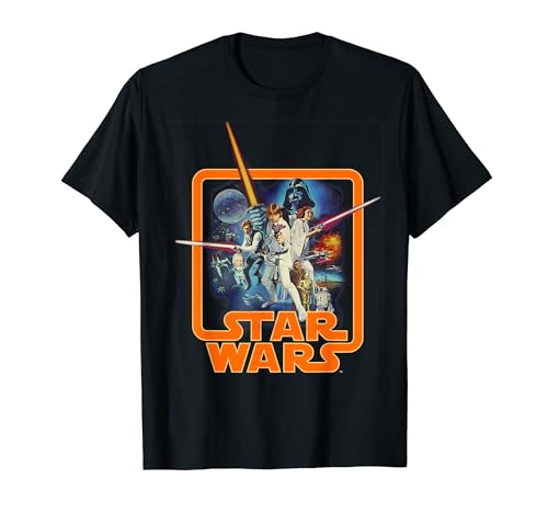 Star Wars Classic A New Hope Movie Badge Maglietta